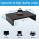 thumbnail image 4 of Soporte para monitor TEAMIX de madera de 14,2 pulgadas con almacenamiento negro, 4 of 6