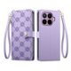 thumbnail image 1 of Funda Billetera con Cierre para [Xiaomi 17T Pro] con Tarjetero, Soporte y Correa de ManoMorado, 1 of 5