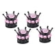 thumbnail image 5 of 4 Piezas Crown Bling Diamond Neumático / Tapas De Válvula De Vástago De Rueda Coche Camión Vehículo Rosa, 5 of 5