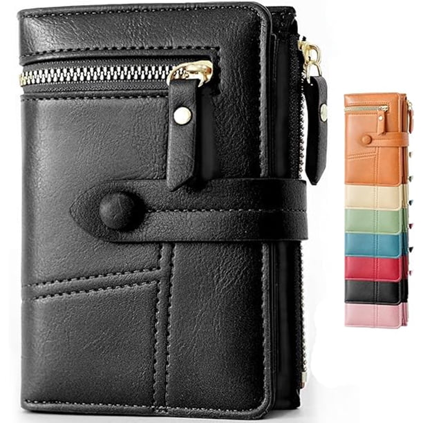 Billetera De Mujer Billetera De Cremallera Corta Gran Capacidad Bolso De Tarjeta Portátil Regalos Para Niñas Y Mujeres Moda Y Elegancia