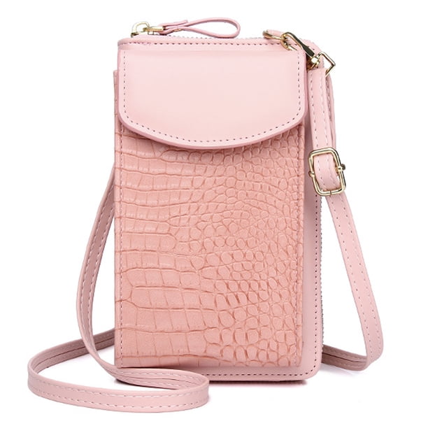 Bolso bandolera pequeño para teléfono, cartera para celular para viajes y compras