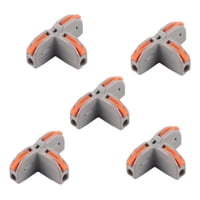 Genérica - Pack X5 Conectores Cableado Rápido Tipo T Wago Entrada