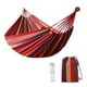 thumbnail image 1 of Hamaca Colgante Camping 75x195 Cm 100% Algodón Rayas Rojo, 1 of 2