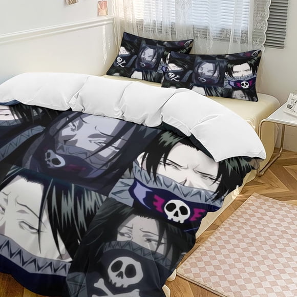 Hunter X Hunter Anime Home Bed 3-piece Set Classic Japanese Anime Polyester Wash Student Dormitory Set