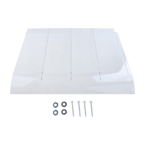 Marquesina para ventana, protección contra la lluvia y la nieve, toldo transparente para patio, marquesina para exteriores, con tornillos, tablero de 40cmx35cm