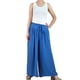 thumbnail image 2 of Pantalon Palazzo Algodon Mujer Tipo Lino Casual Playero 3001, 2 of 5