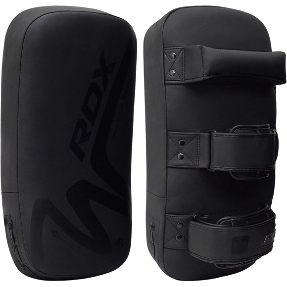 Almohadilla Thai RDX Convexa de Cuero para Kickboxing y Puñetazos
