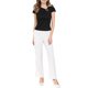 thumbnail image 2 of INSPIRE CHIC Blusa de Cuello Asimétrico para Mujer con Manga Corta y Hebilla de Metal M Negro, 2 of 5