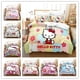 thumbnail image 1 of Sanrio Kuromi HelloKitt Kawaii Cartoon 3D Digital Printing Quilt Cover Pillowcase Bedding Three-piece Set Cosplay Best Gift Bed Sheets, 1 of 5