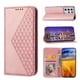thumbnail image 1 of Funda Flip FOXDOCK para Samsung Galaxy S21 Ultra , Estilo Billetera con Diseño Rombo, Correa de Mano y Soporte, Uso Diario, 1 of 6