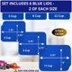 thumbnail image 2 of Tapa para recipientes Klare Ware pack de 6 azul 750 ml‑2,6 L, 2 of 6