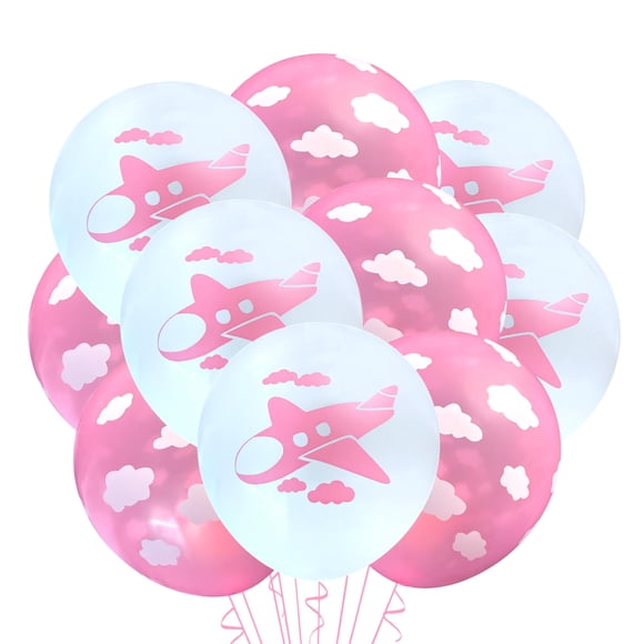 Globos de látex Malayan Products 30 cm con diseño de avión – Pack de 12