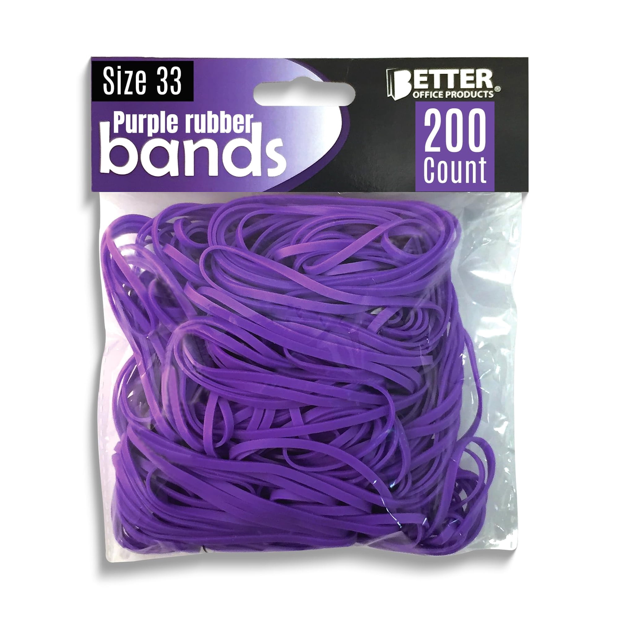 Bandas Elásticas Better Office Products Tamaño 33 Moradas 200 Unidades