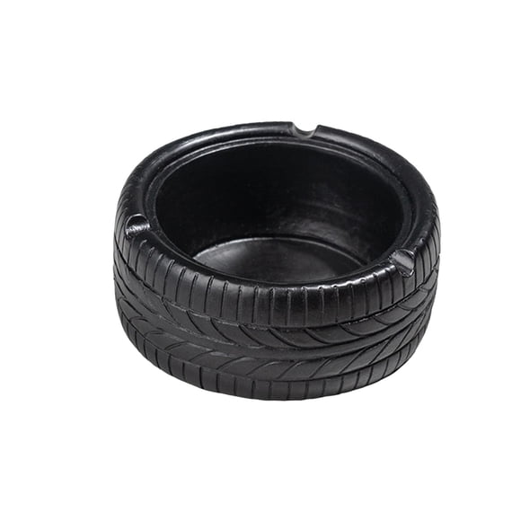 Cenicero Con Forma De Neumático, Decoración De Resina, Cenicero Para Sala De Estar, Accesorios Para El Hogar, Negro
