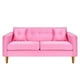 thumbnail image 1 of Sofa New Retro 3c Felpa 04 Rosado, 1 of 6