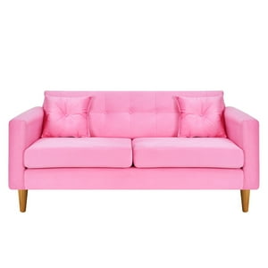 Bodevir - Sofa New Retro 3C Felpa 04 Rosado