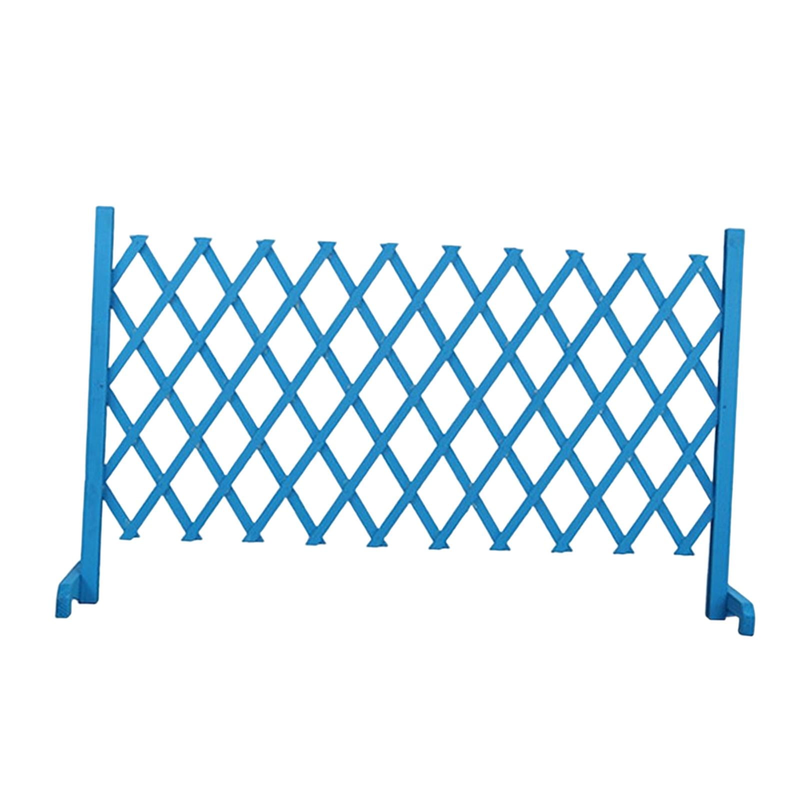 Ioensy - Puerta De Madera Para Perros Puerta De Valla Plegable Extensible Accesorio Profesional Plegable 190cmx90cm Azul