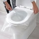 thumbnail image 3 of 50 fundas desechables para asiento de inodoro, de papel desechable, para viajes, con película de PE, para adultos y niños pequeños, para aprender a ir al baño., 3 of 8