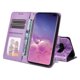 thumbnail image 4 of Funda tipo cartera FOXDOCK para Samsung Galaxy S10 , diseño girasol en relieve, cuero PU, cierre magnético, soporte y tarjetero, 4 of 5