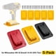thumbnail image 2 of 5 Pzas Soporte de Herramientas Base Montaje en Pared Estante de Almacenamiento para Dewalt 14.4V/18V/20V para Dispositivos de Fijación de Milwaukee 18V Soporte para Herramientas de Taladro, 2 of 7