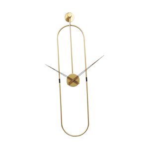 Magideal - Reloj De Pared De Metal Moderno, Decoración Para Dormitorio, Hogar, Sala De Estar, Relojes Colgantes, Decorativo Ovalado Para Cocina, Baño, Oficina,