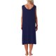 thumbnail image 3 of INSPIRE CHIC Vestido largo de dormir de algodón para mujer con bolsillos, suave, sin mangas, cuello redondo, ropa de descanso XL azul marino, 3 of 6