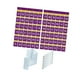 thumbnail image 2 of Bolsa De Almacenamiento Multiusos Para Cuadros De Bolsillo Para El Aula, Para Armario De Dormitorio, 72 Bolsillos, Color Violeta, 2 of 3