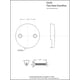 thumbnail image 2 of Placa frontal para rebosadero Westbrass D329-62 negro mate 8 cm, 2 of 7