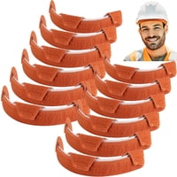Xusx111 - 12 Piezas De Sombrero Duro Sweatband- Algodón Lavable Sombrero Duro Autoadhesivo Bandas De Sudor Forro- Reutilizable Casco De Sombrero Duro Almohadillas De Sudor Para Accesorios De Sombrero