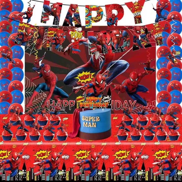 Set de Decoración de Fiesta IKTMGFS 46 Piezas Tema Araña