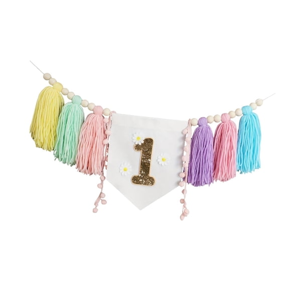 Banner De Silla Alta Para Primer Cumpleaños, Decoración Para Fiestas De Cumpleaños, Estilo C