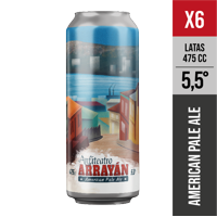 Anfiteatro - Pack X6 Arrayán, 5,5° (American Pale Ale) - Cerveza Artesanal Valparaiso - 475 Ml