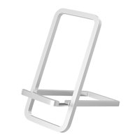 Bothyi - Mini Soporte Para Teléfono Móvil Con Bolsillos De Tamaño Para Teléfono Para Dormitorio, Cocina, Escritorio, Color Plateado