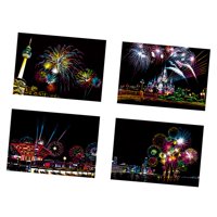 Bothyi - 4X Tarjeta De Papel Para Rascar Adorno Graffiti Tarjeta De Papel Dibujo Arte Artesanía Estilo B