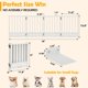 thumbnail image 2 of Cerca para perros Ademon 41 cm plegable de 4 paneles blanca, 2 of 9