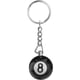thumbnail image 1 of Llavero con bola de billar, regalo para jugadores de billar, bola de billar, bola 8 de la suerte, llavero con amuleto, regalo para amantes del billar., 1 of 6