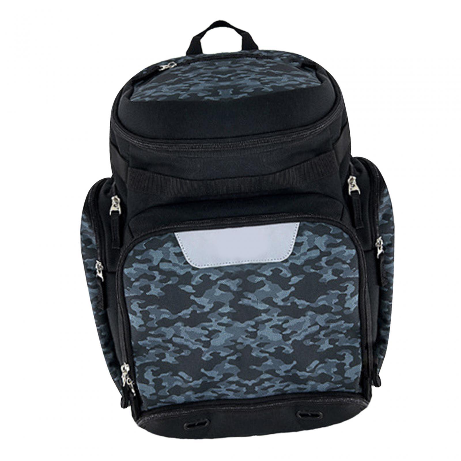 Ioensy - Baloncesto Mochila Bolsa Saco Mochila Material Resistente Al Desgaste Para Hombres Cómodo Camuflaje Azul