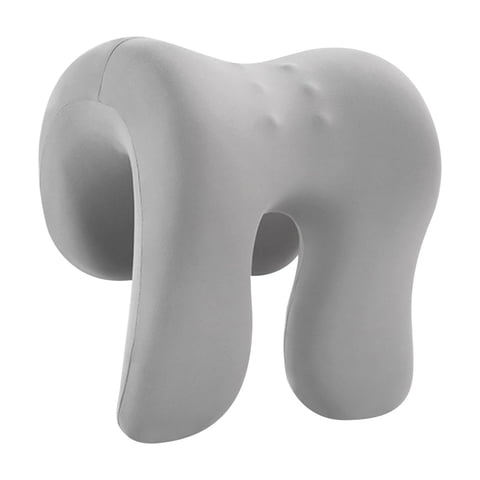 Magideal - Almohada Para Reposacabezas Para El Cuello, Almohada Para Siesta, Ligera, Multiusos Para Adultos, Cómoda, Cojín Extraíble De Espuma Viscoelástica Para Gris Claro Sólido