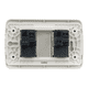 thumbnail image 2 of Interruptor Embutido doble 9/15 10a blanco / Plata Armado - Lexo, 2 of 3