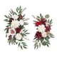 thumbnail image 1 of 2 Piezas De Flores De Seda Que Cuelgan La Corona Del Arco De La Boda Para La Pared De La Granja Boda Rojo Blanco, 1 of 3