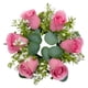 thumbnail image 1 of Vela Anillo Corona Guirnalda Verde Corona Para Sala De Estar Hogar Acción De Gracias Rosa Oscuro, 1 of 5