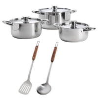 Arthome - Set Bateria De Cocina 8 Piezas Acero Inoxidable Coc14