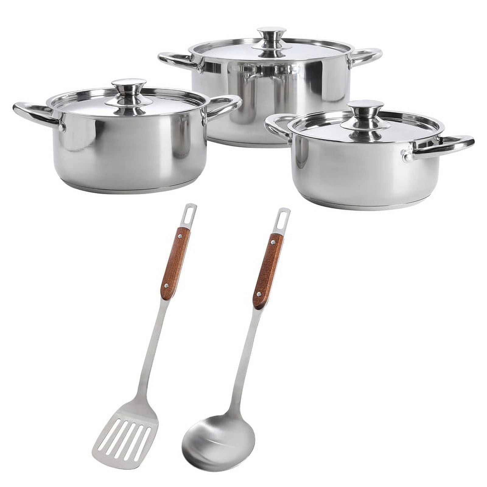 Arthome - Set Bateria De Cocina 8 Piezas Acero Inoxidable Coc14