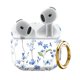 thumbnail image 1 of Funda para AirPod 4 LienWex con flores acuareladas y llavero, 1 of 6