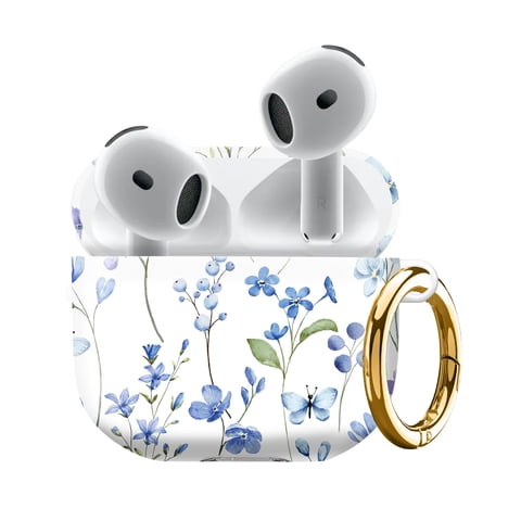 Funda Para Airpod 4 Lienwex Con Flores Acuareladas Y Llavero