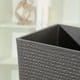 thumbnail image 2 of Macetero Plastico Alargado Premium Base Cuadrada Conica negro, 2 of 8
