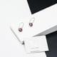 thumbnail image 2 of Aros Punto de Luz Plata Italiana 925 y Cristal Antique Pink, 2 of 4