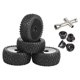 thumbnail image 2 of Neumáticos Delanteros Traseros Para Buggy 1:10, Accesorios De Piezas De Coche, Rastreador De Bricolaje Pegado Para HSP Negro, 2 of 3