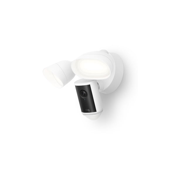 Cámara de seguridad Ring Floodlight Cam Pro con cable blanca