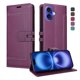 thumbnail image 1 of Premium Wallet Case for iPhone 16 Plus with Card Slots & Kickstand, Flip Cover Purple, 1 of 6